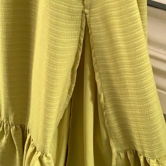 Taylor Green Pleated Maxi Dress with Flutter Sleeves - Picture 5 of 5